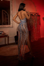 Load image into Gallery viewer, ALBINA DYLA BLUE EMBELLISHED DRESS
