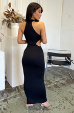 Load image into Gallery viewer, THATS SO FETCH GIANNA MAXI DRESS BLACK
