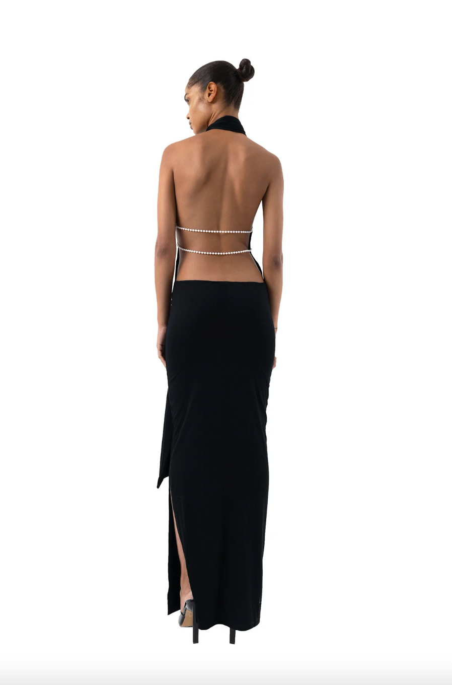 KHANUMS KARA PEARL MAXI DRESS