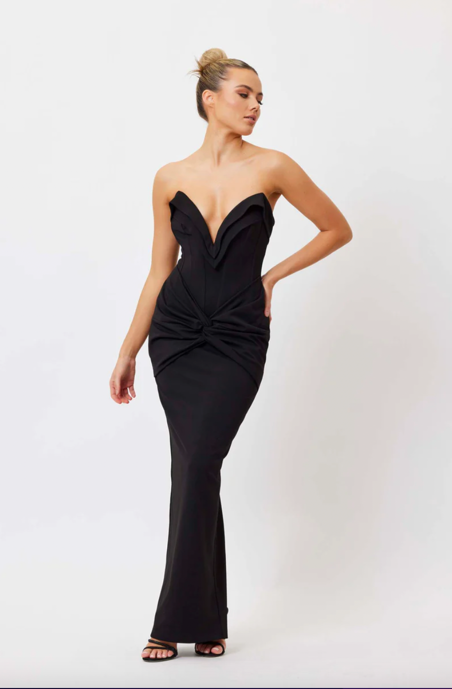 BIANCA AND BRIDGETT ADRIANA DRESS BLACK