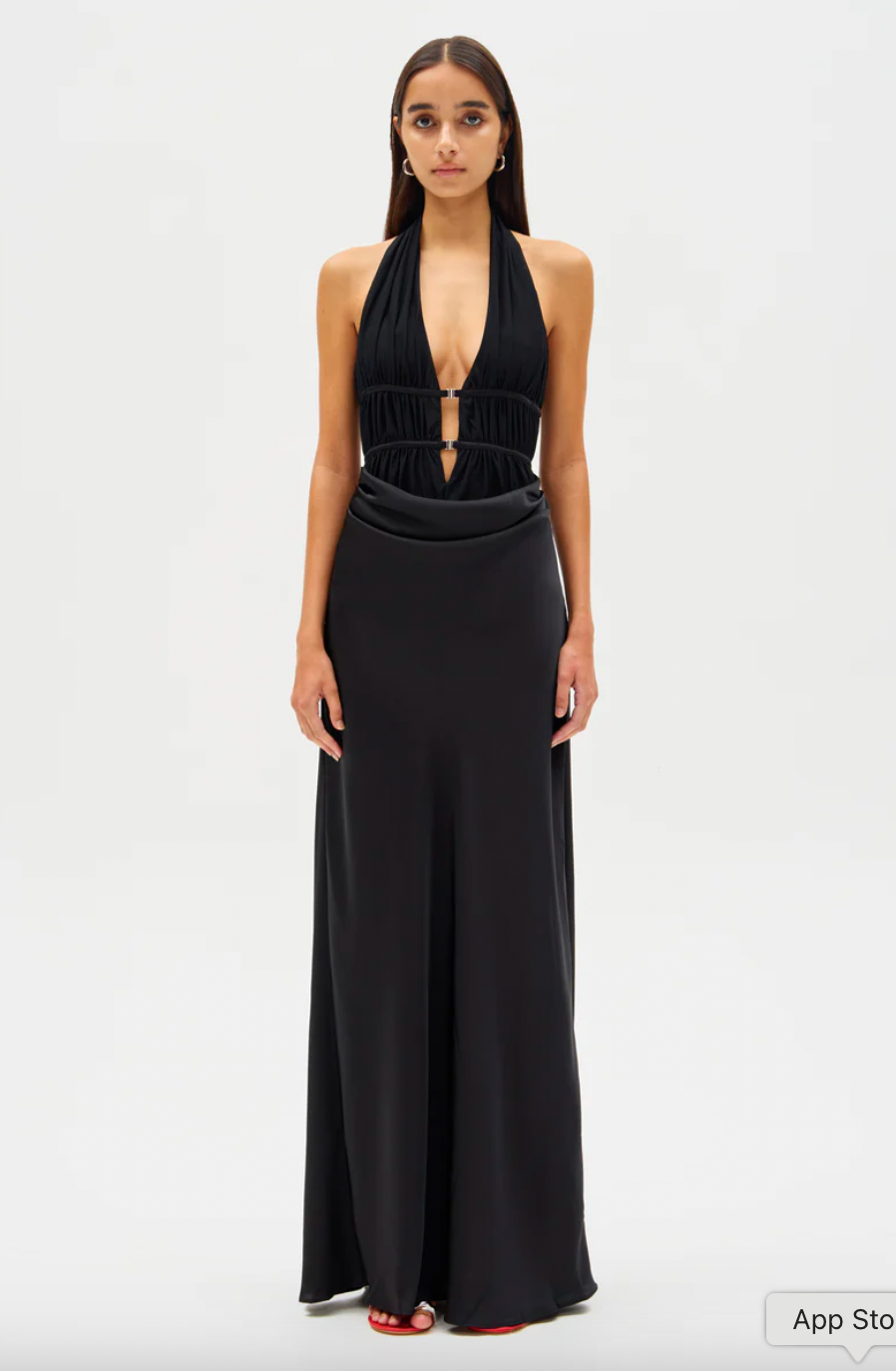 MISHA CELINE MAXI DRESS BLACK