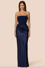 Load image into Gallery viewer, NOOKIE CHIARA STRAPLESS GOWN NAVY
