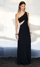 Load image into Gallery viewer, MISHA THE DEMI DRY JERSEY DRESS BLACK
