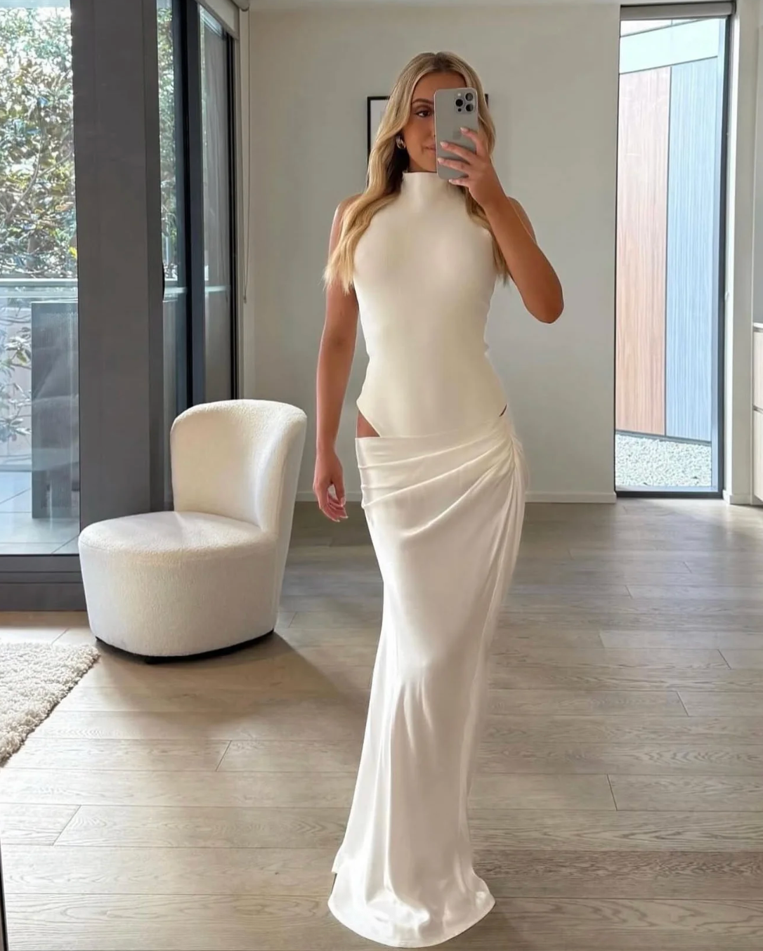 HENNE SORAIA DRESS BUTTER