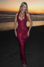 Load image into Gallery viewer, BABYBOO STARLA MAXI DRESS WINE RED
