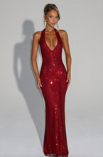 Load image into Gallery viewer, BABYBOO STARLA MAXI DRESS WINE RED
