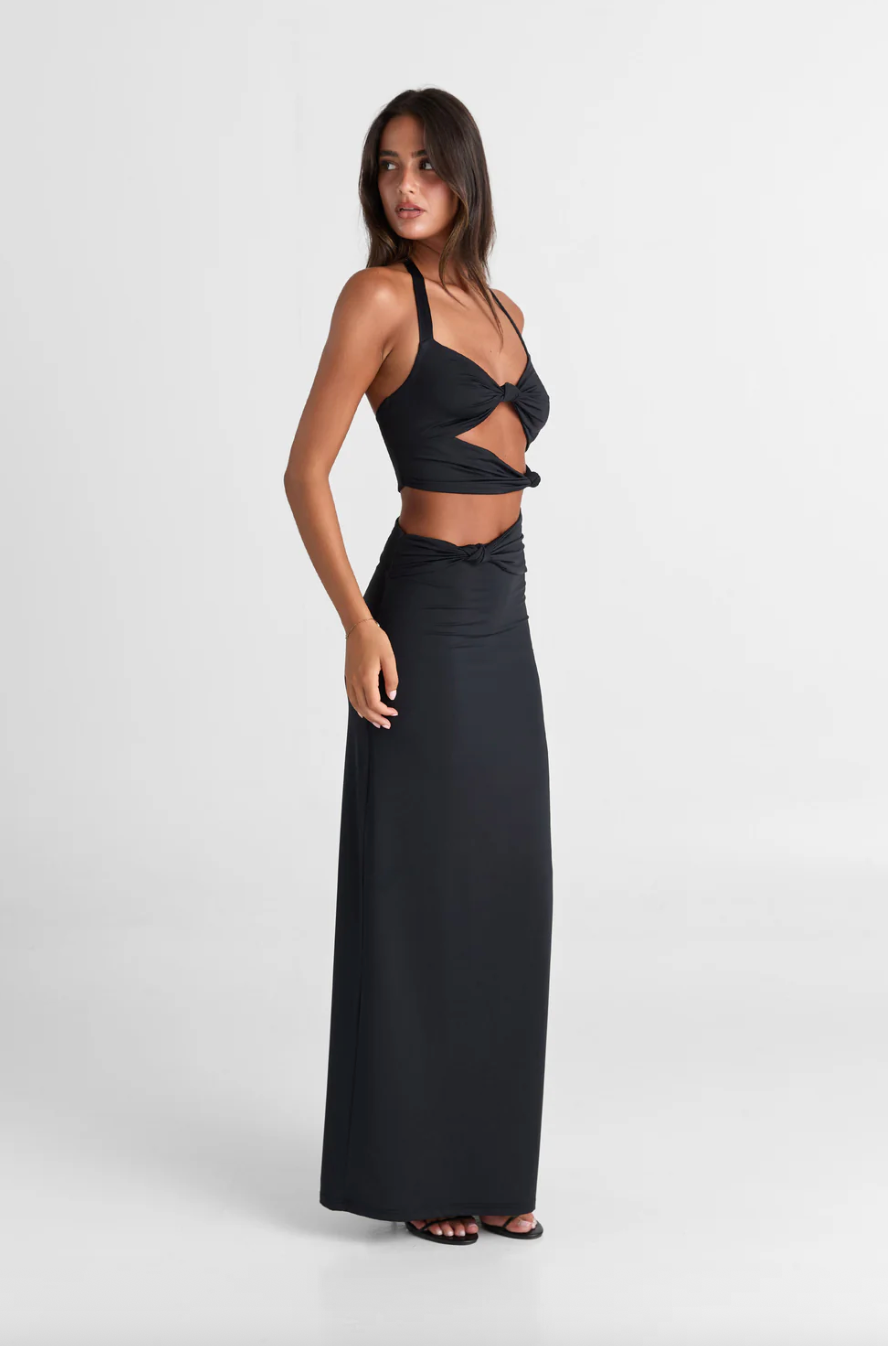 SASHA THERESE ORALIA DRESS BLACK