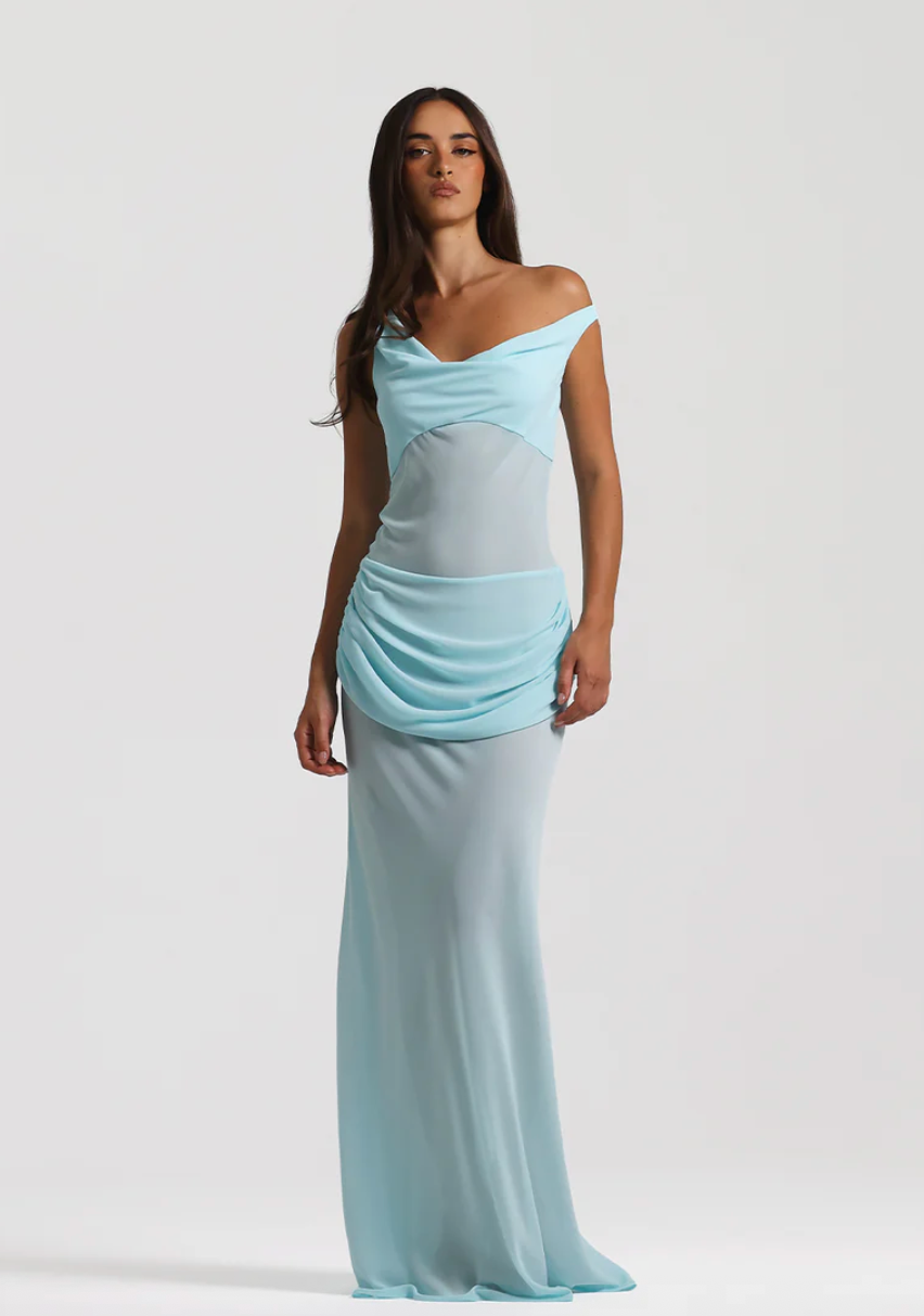 NATALIE ROLT CADENCE GOWN BLUE
