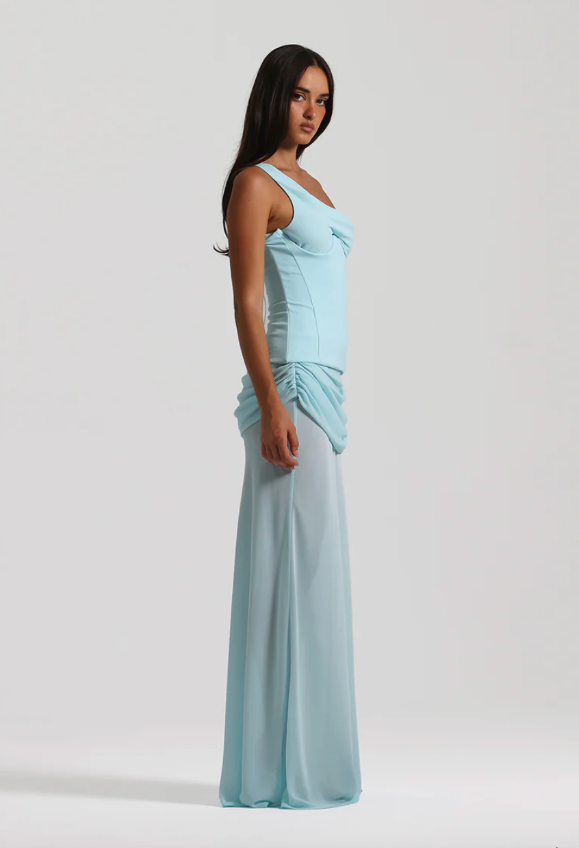 NATALIE ROLT CADENCE GOWN BLUE