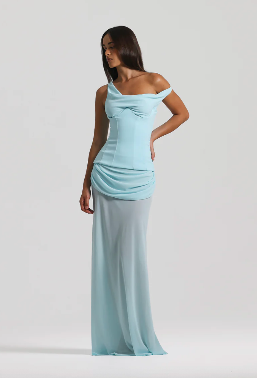 NATALIE ROLT CADENCE GOWN BLUE