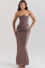 Load image into Gallery viewer, HOUSE OF CB PERSEPHONE MAXI DRESS SMOKE

