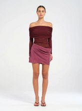 Load image into Gallery viewer, ONLINE WAREHOUSE SALE: BENNI LUCA MINI DRESS PLUM
