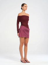Load image into Gallery viewer, ONLINE WAREHOUSE SALE: BENNI LUCA MINI DRESS PLUM
