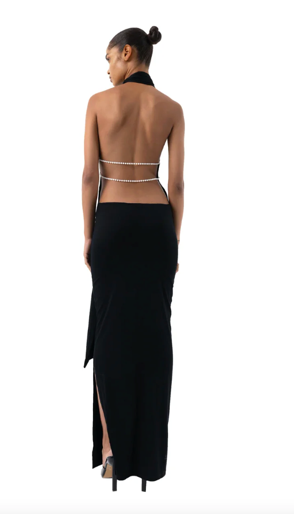 ONLINE WAREHOUSE SALE: KHANUMS KARA PEARL MAXI DRESS