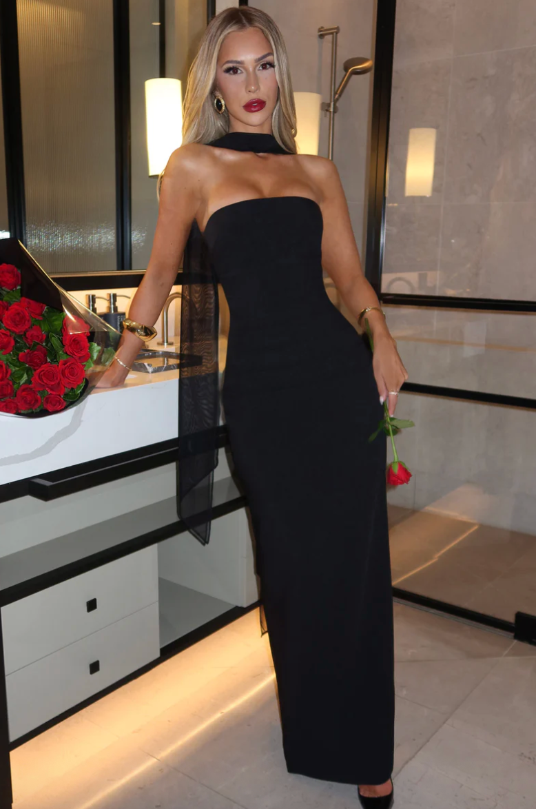 BABYBOO YULIA MAXI DRESS BLACK