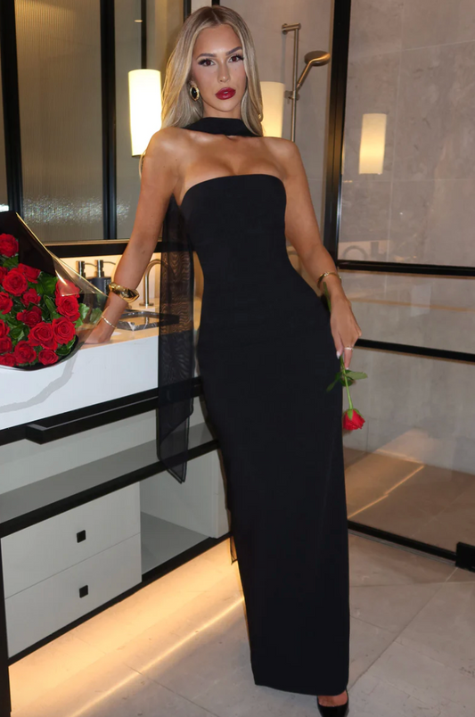 BABYBOO YULIA MAXI DRESS BLACK