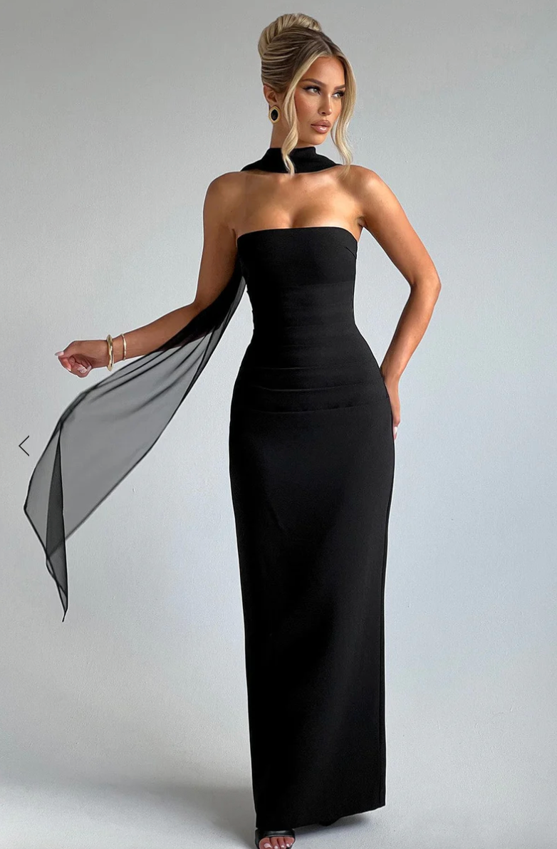 BABYBOO YULIA MAXI DRESS BLACK