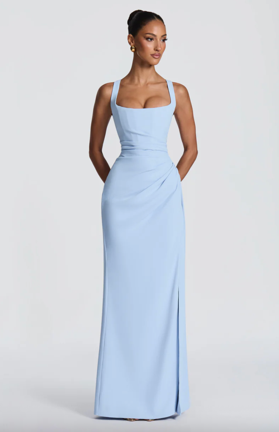 BABYBOO LALEH MAXI DRESS GLACIER BLUE