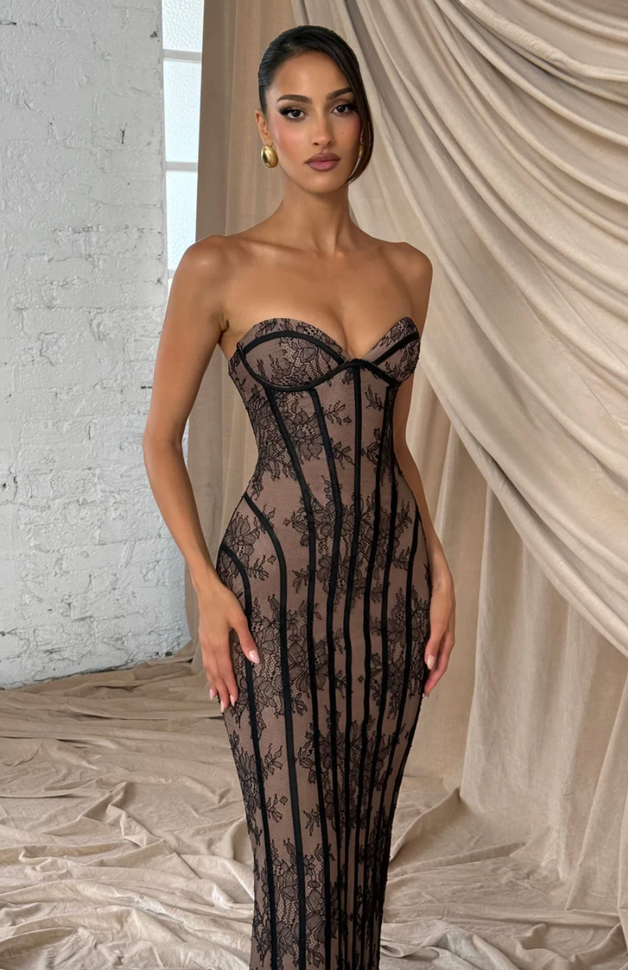 BABYBOO SIAN MAXI DRESS BLACK