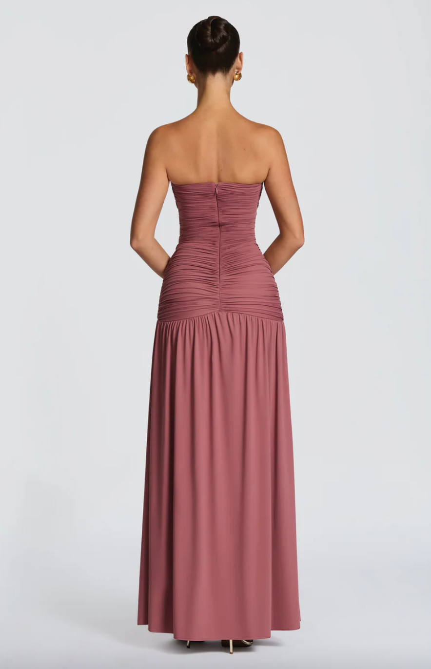 BABYBOO JUNIA MAXI DRESS ROSE BROWN