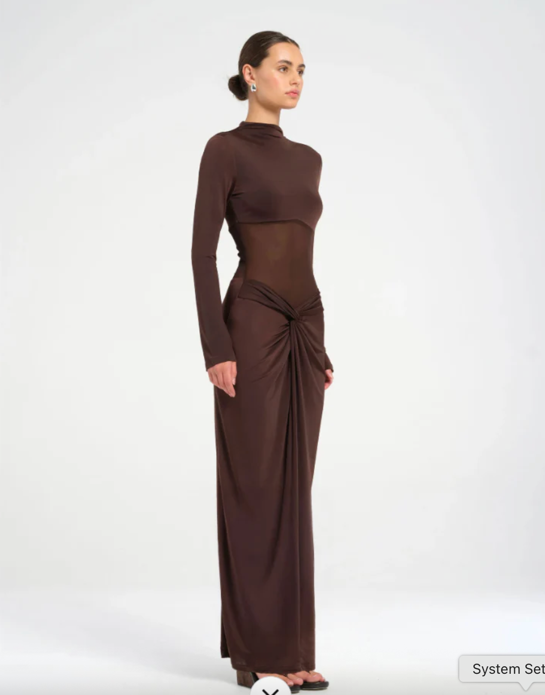 BENNI DORA MAXI DRESS BROWN