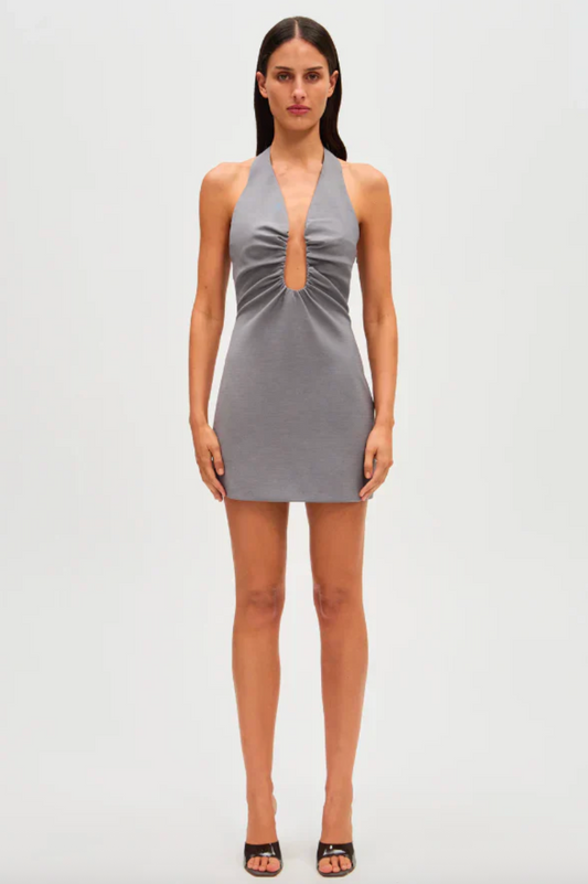 MISHA ALUSIA MINI DRESS GREY