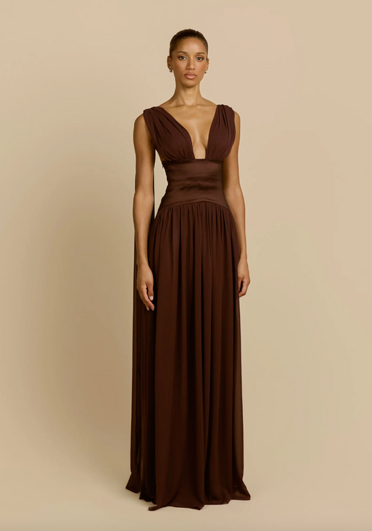 ARCINA ORI RAMONA DRESS CACAO