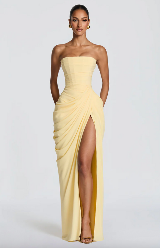 BABYBOO CYRA MAXI DRESS YELLOW