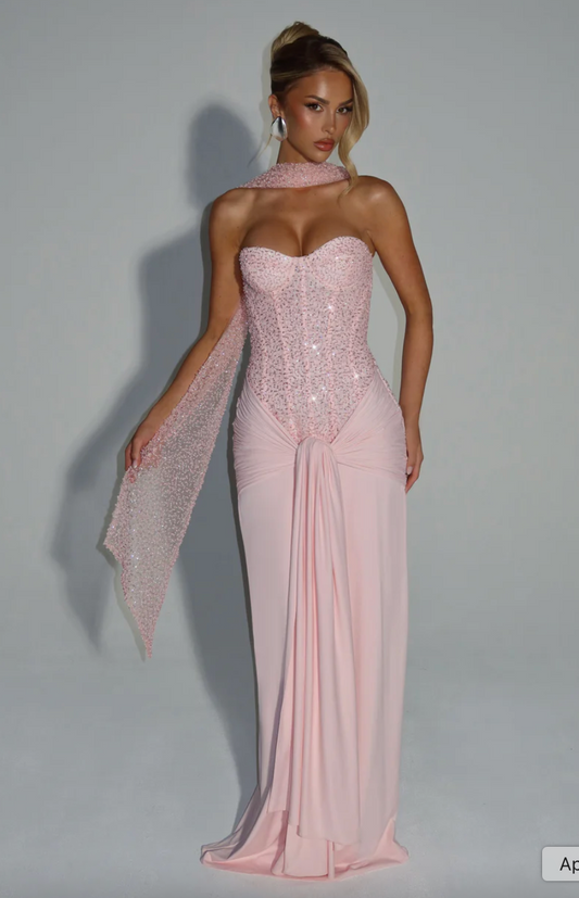 BABYBOO CARINA MAXI DRESS PINK