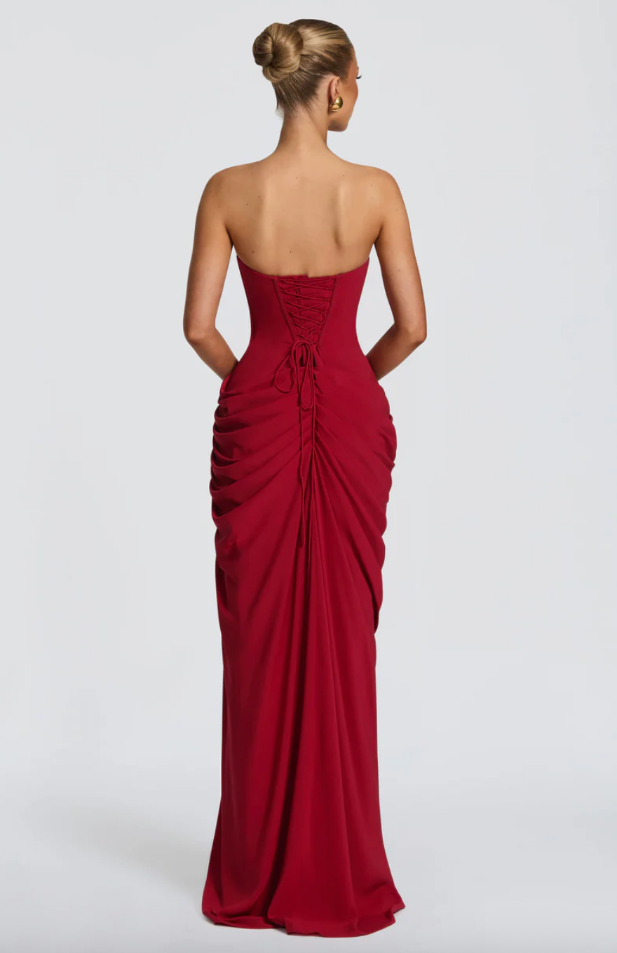 BABYBOO CYRA MAXI DRESS RED