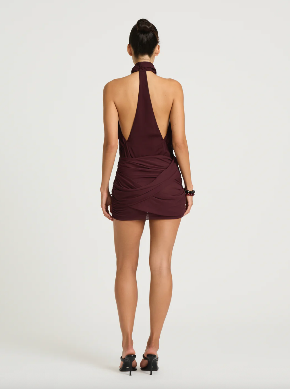 BENNI MAISIE MINI DRESS PLUM