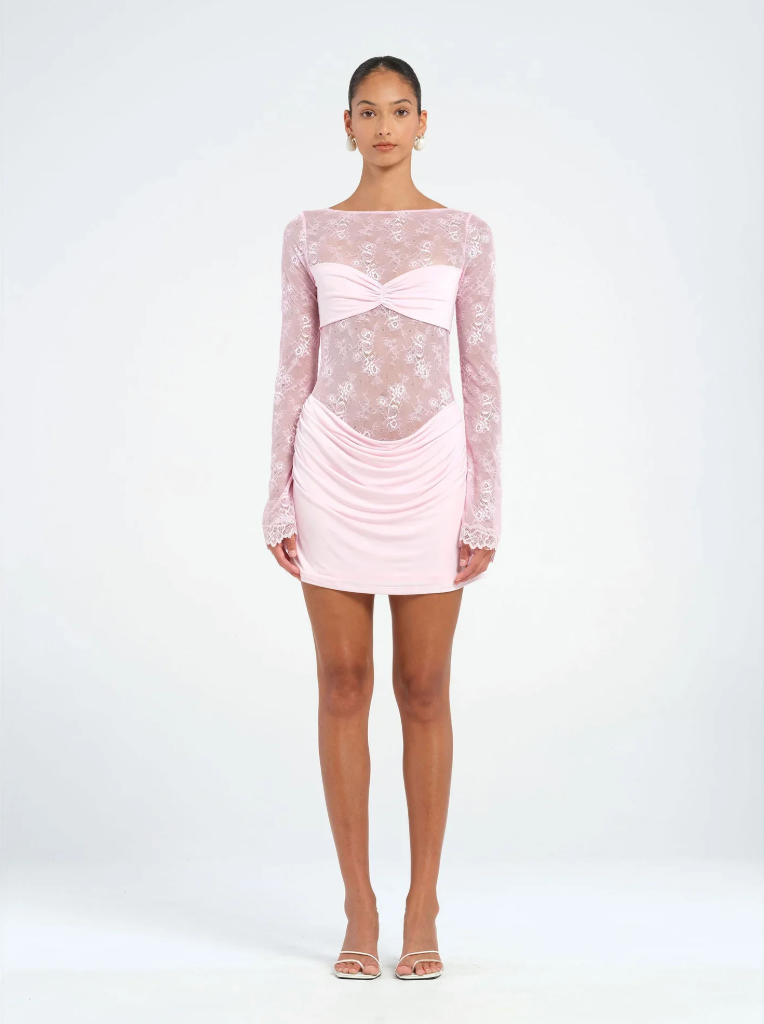 ONLINE WAREHOUSE SALE: BENNI OSKAR MINI DRESS PINK