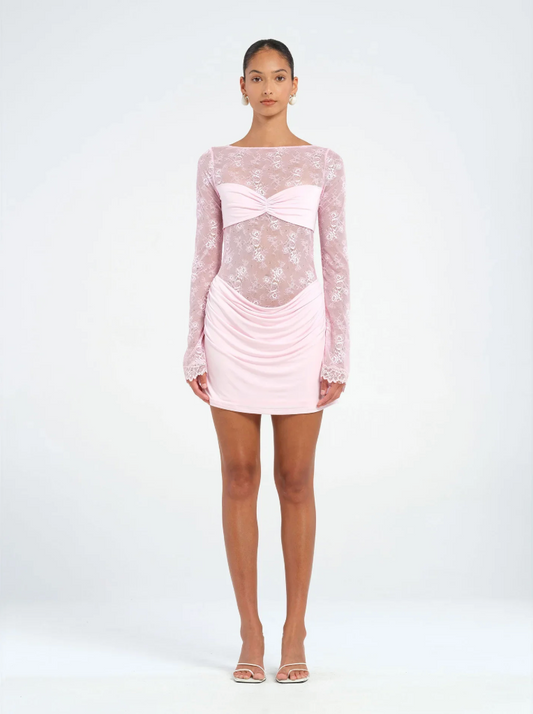 ONLINE WAREHOUSE SALE: BENNI OSKAR MINI DRESS PINK
