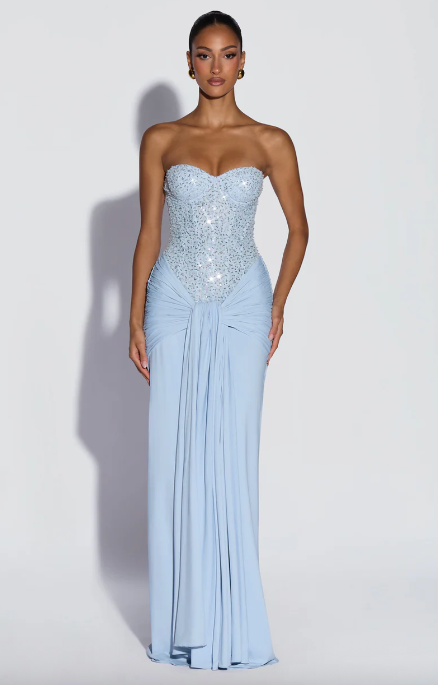 BABYBOO CARINA MAXI DRESS BLUE