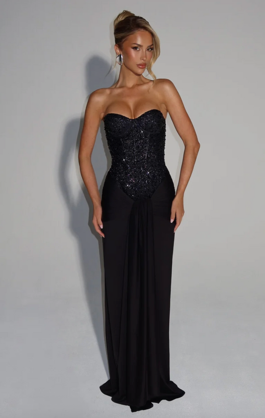BABYBOO CARINA MAXI DRESS BLACK
