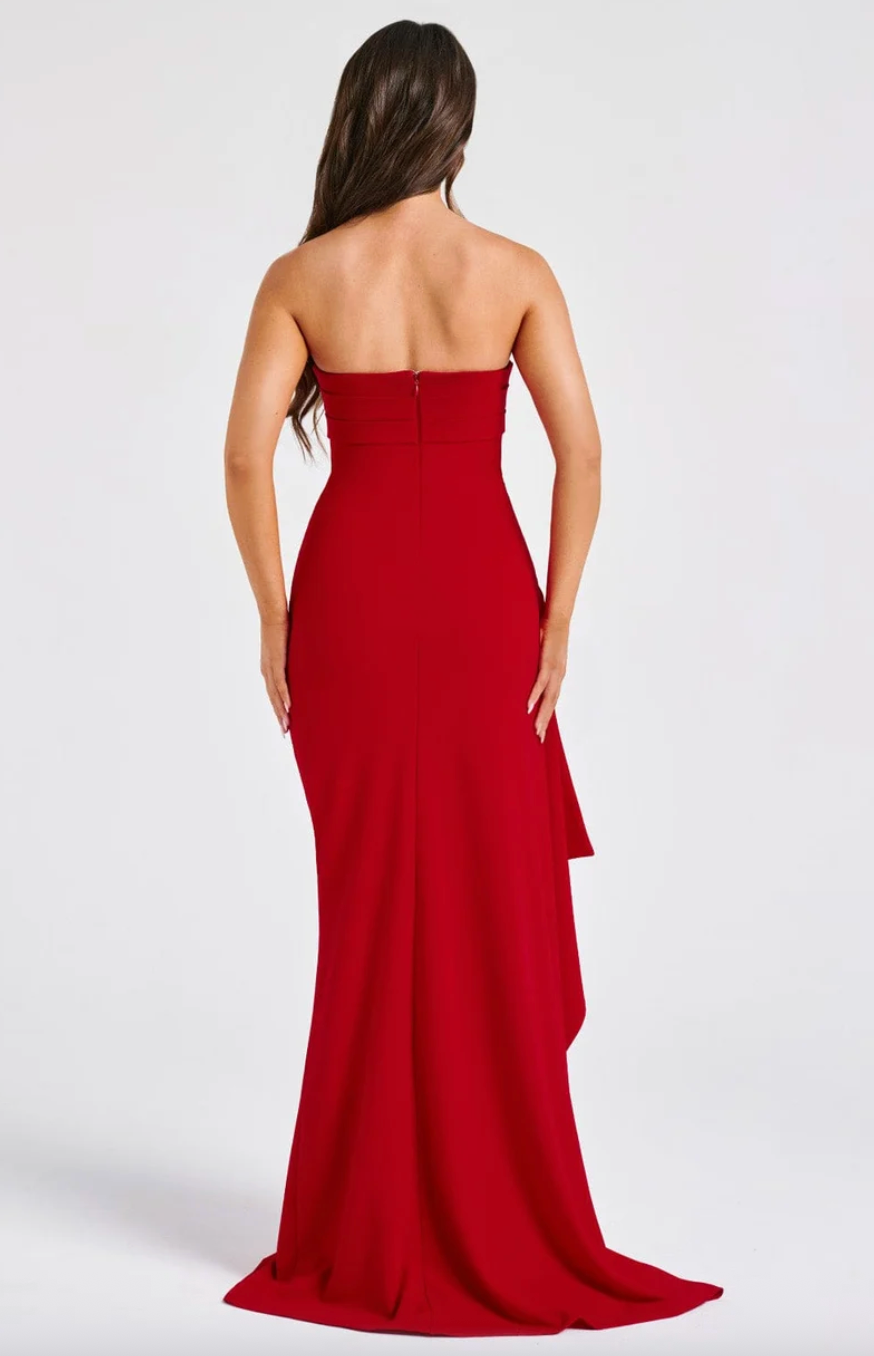 BABYBOO ZAFIRA MAXI DRESS RED