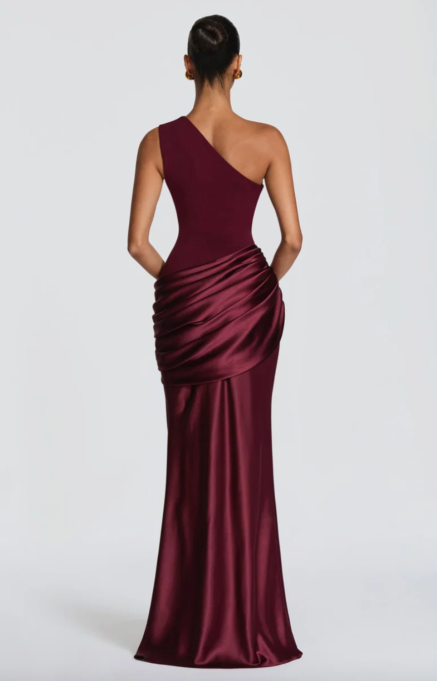 BABYBOO SADONA MAXI DRESS CHERRY LACQUER