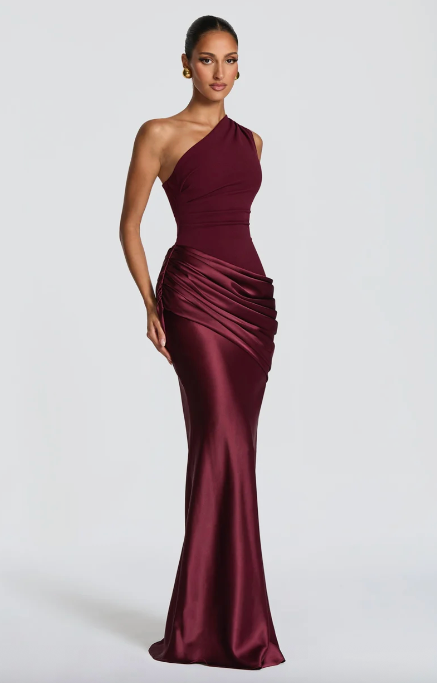 BABYBOO SADONA MAXI DRESS CHERRY LACQUER