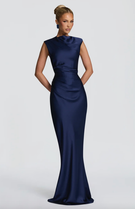 BABYBOO AVIELLE MAXI DRESS NAVY