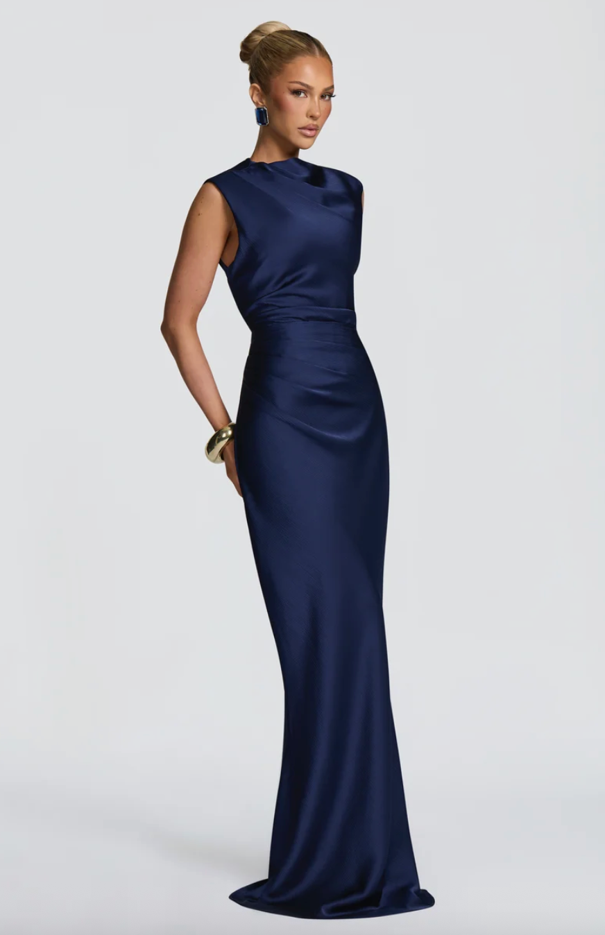 BABYBOO AVIELLE MAXI DRESS NAVY