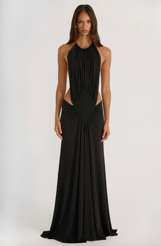 ANCE GRIA JACKIE GOWN BLACK
