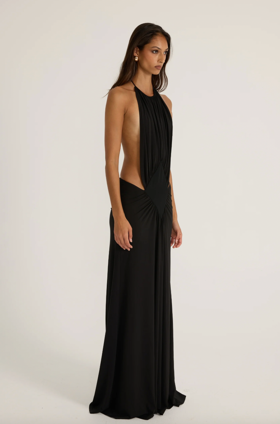 ANCE GRIA JACKIE GOWN BLACK