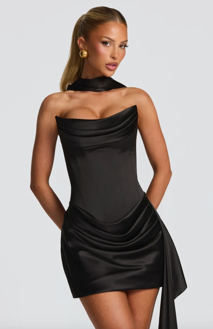 BABYBOO MONA MINI DRESS BLACK