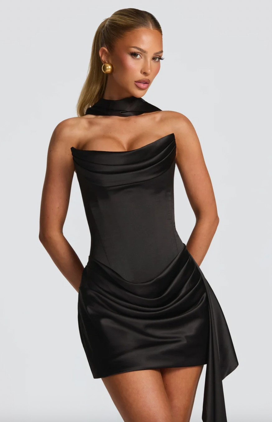 BABYBOO MONA MINI DRESS BLACK