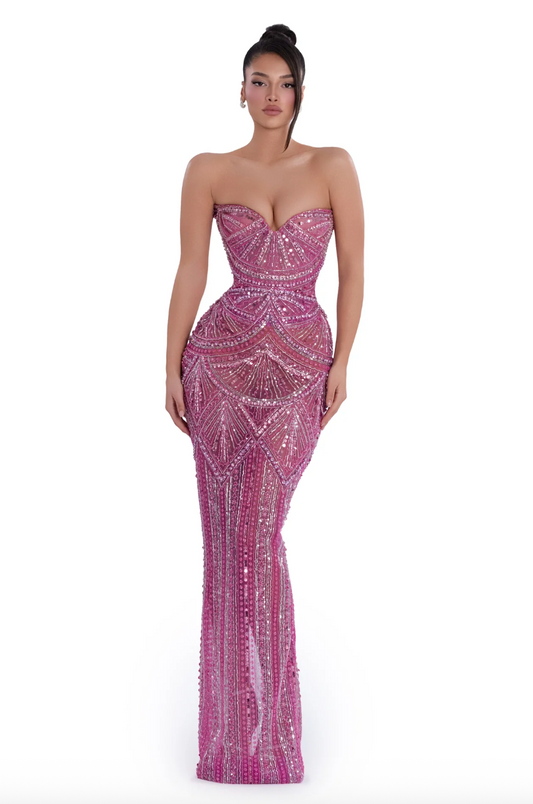 ALBINA DYLA BLUSH MAJESTY GOWN PINK