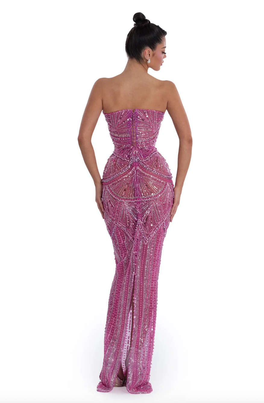 ALBINA DYLA BLUSH MAJESTY GOWN PINK