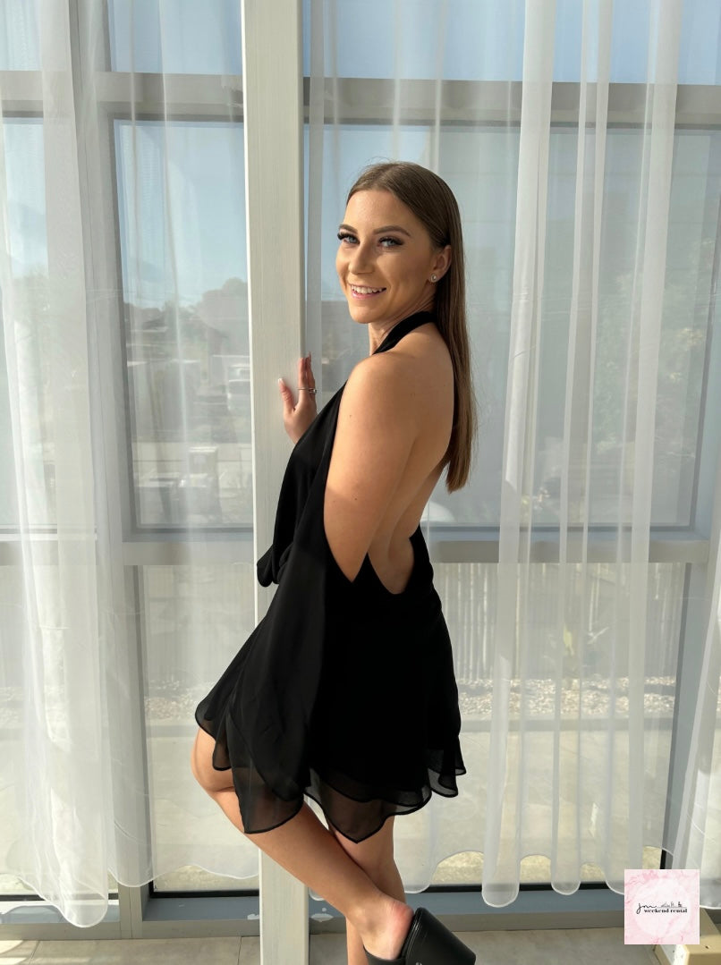 I AM GIA ROSANNA MINI DRESS BLACK JMWEEKENDRENTAL I AM GIA ROSANNA MINI DRESS BLACK JMWEEKENDRENTAL