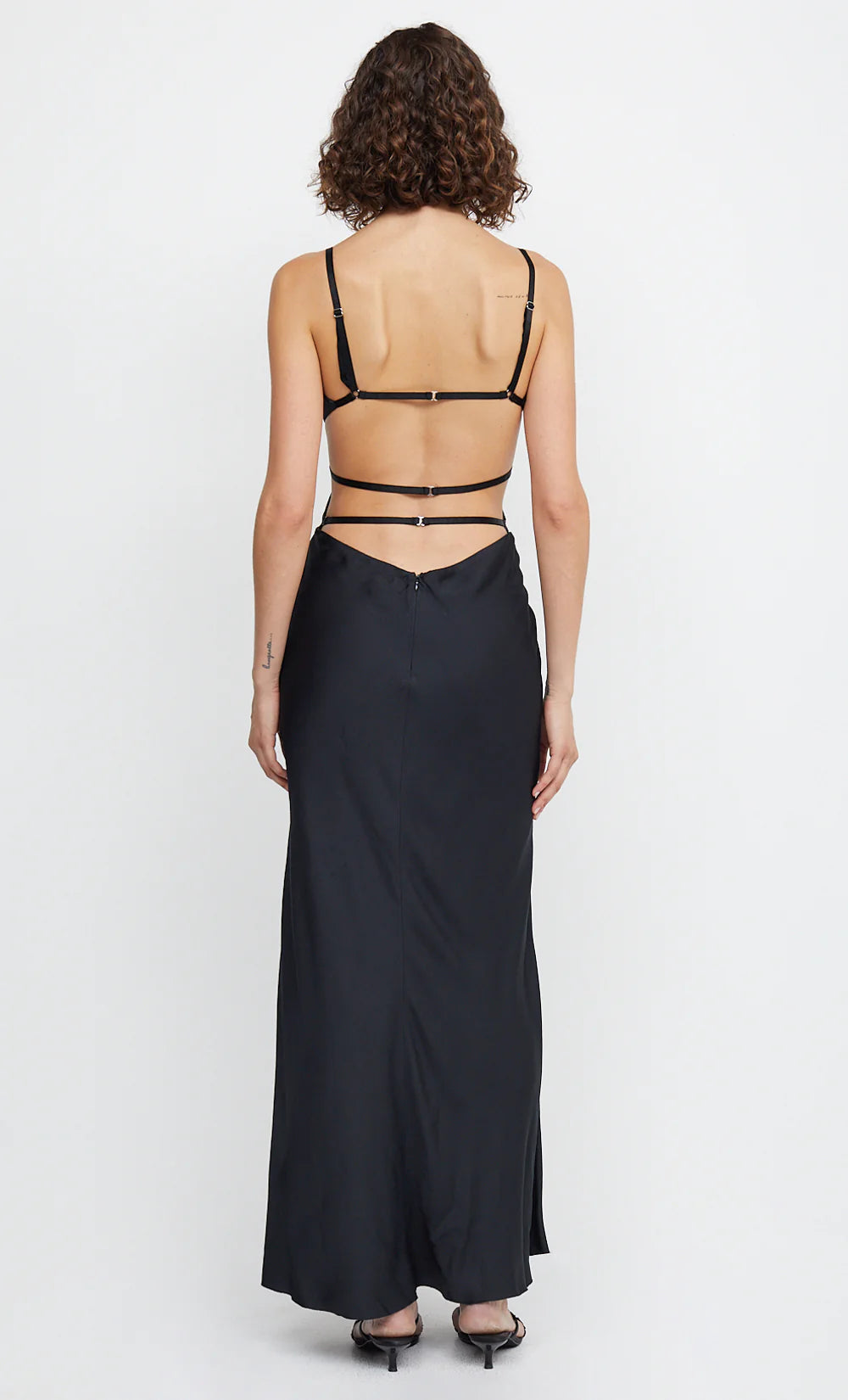 BEC AND BRIDGE DIAMOND DAYS STRAP MAXI DRESS BLACK