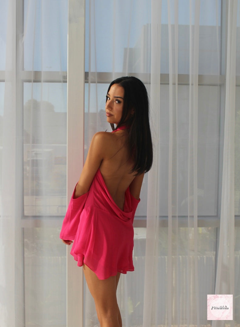 I AM GIA ROSANNA DRESS PINK