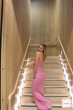 Load image into Gallery viewer, FOR SALE: HNTR THE LABEL YASMIN SHIMMER GOWN PINK
